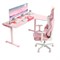 Стол письменный (для компьютера) угловой EUREKA ERK-L60R-PK-V2 (правый), розовый - фото 42908