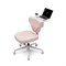 Кресло гибридной посадки FoxGear SHORTZ Fabric, размер 1 (с ноутбучным столиком), розовый - фото 44590