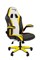Офисное кресло Chairman Game 15 Россия экокожа черный/желтый/белый - фото 44674
