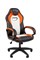 Офисное кресло Chairman Game 16 Россия экокожа черный/оранжевый/белый - фото 44677