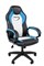 Кресло Chairman game 16 Россия экокожа черный/голубой/белый - фото 44678
