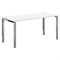 Стол прямой XGST 167.1 Белый/Нержавеющая сталь 1600х700х750 XTEN GLOSS - фото 44717