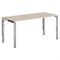 Стол прямой XGST 167.1 Бук Тиара/Нержавеющая сталь 1600х700х750 XTEN GLOSS - фото 44723