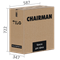 Офисное кресло Chairman 030 Россия ткань Т-28 коралл, пластик 7195741